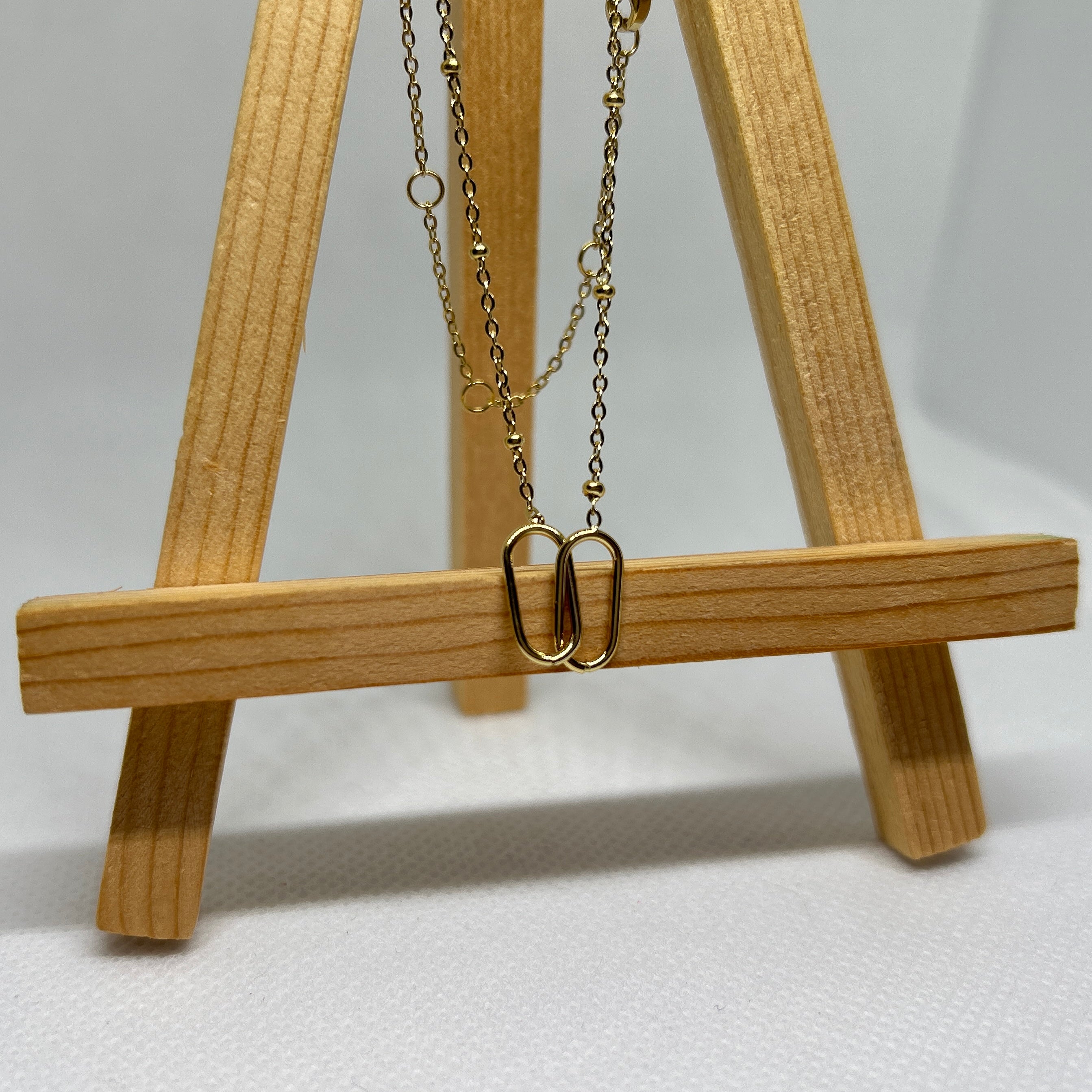 Double Link Delicate Necklace