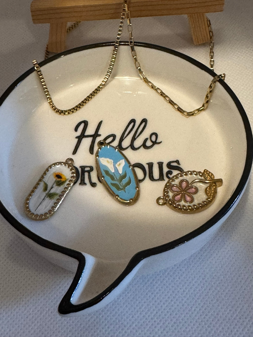Children's Flower Charm Necklace