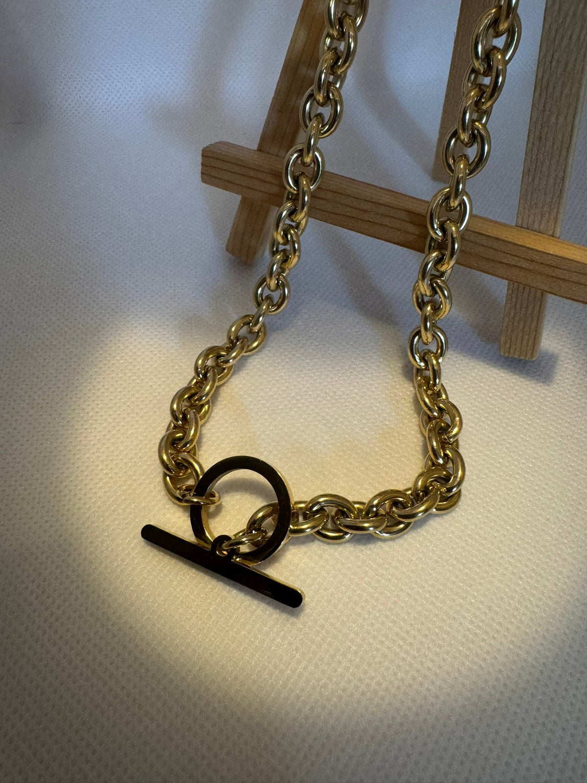 Statement T-Bar Chain Necklace