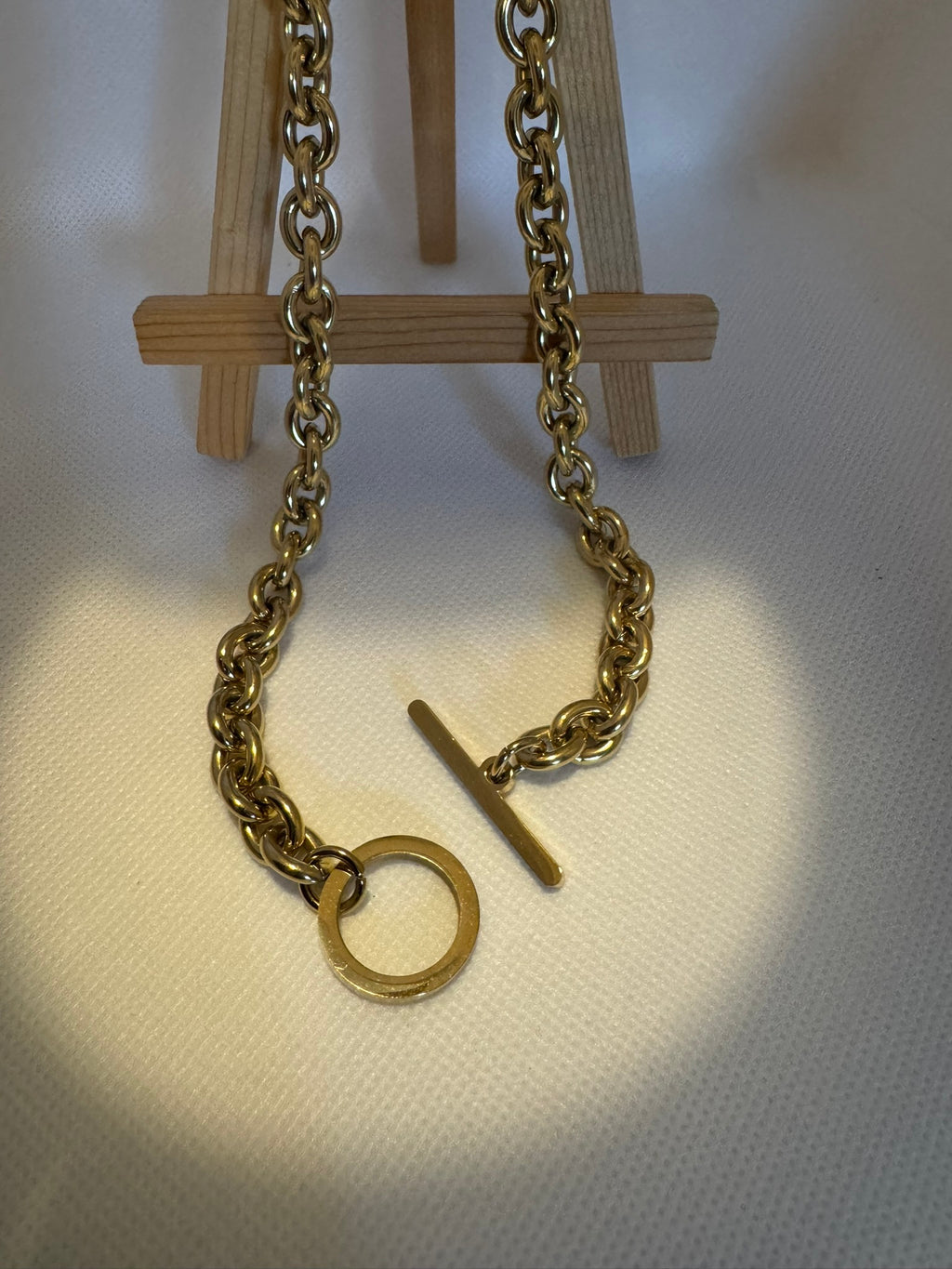 Statement T-Bar Chain Necklace