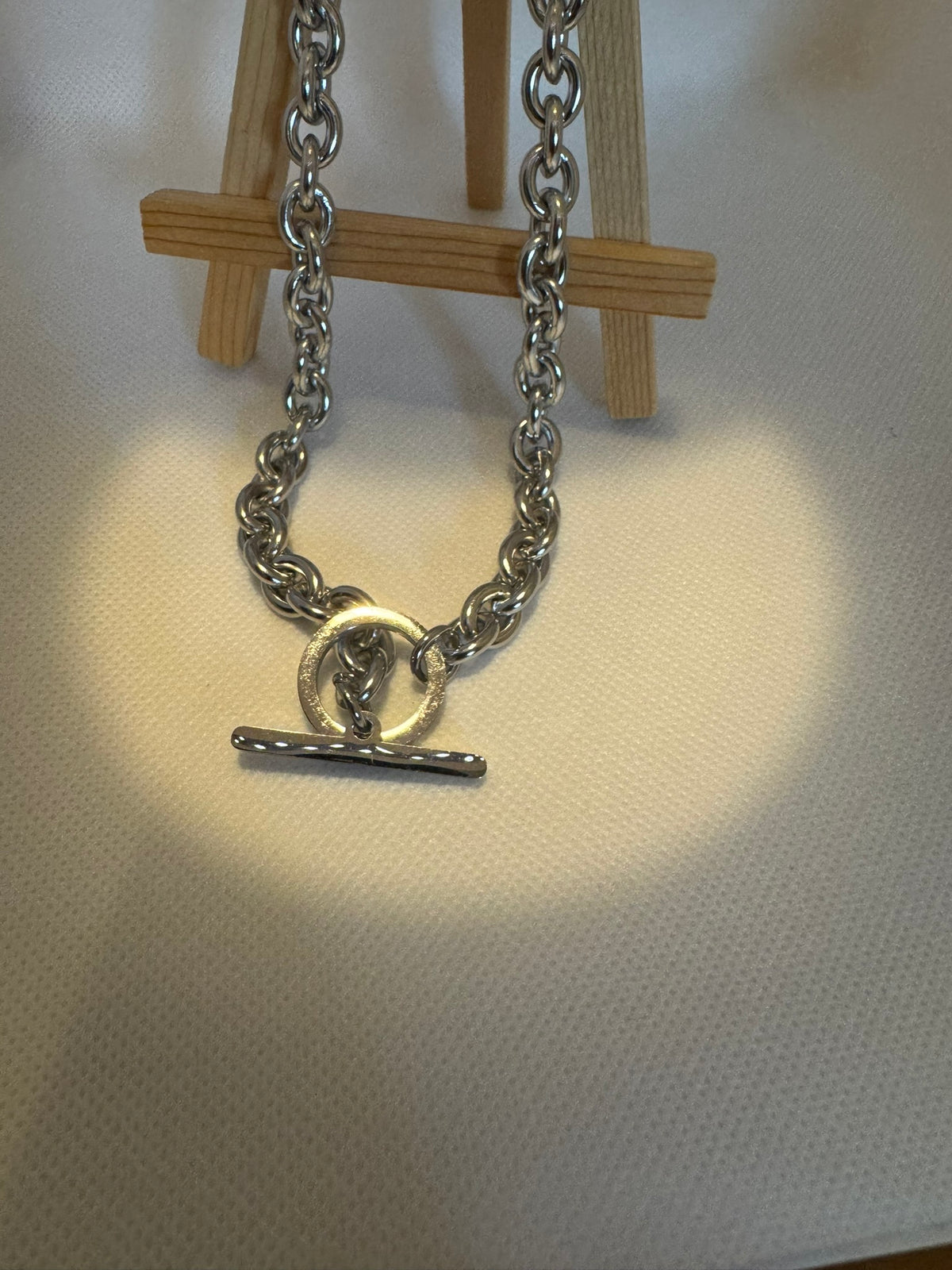 Statement T-Bar Chain Necklace