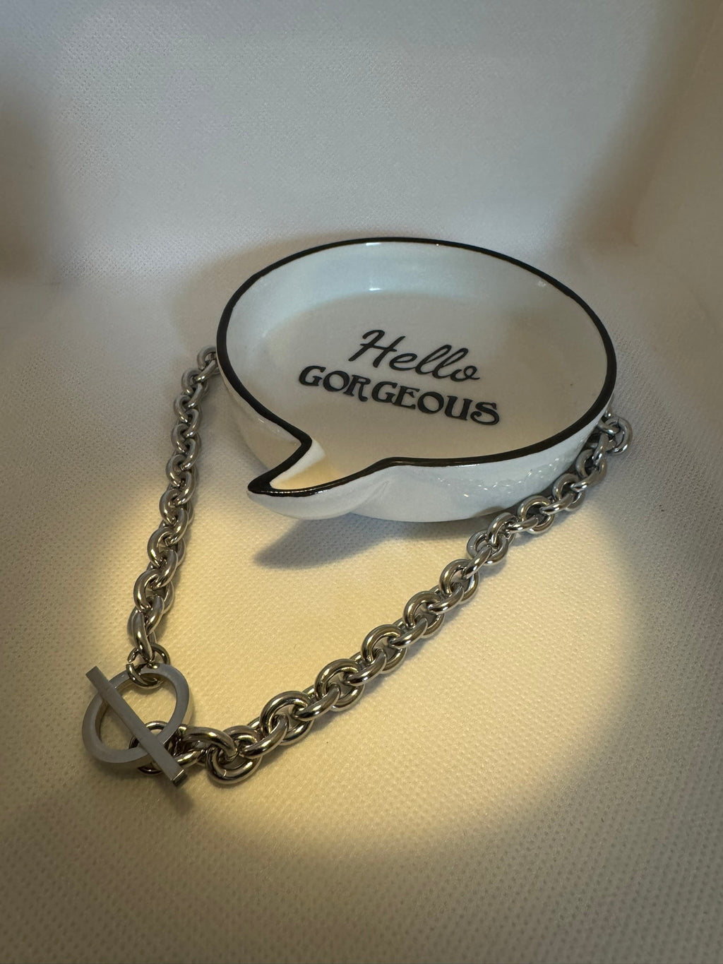 Statement T-Bar Chain Necklace